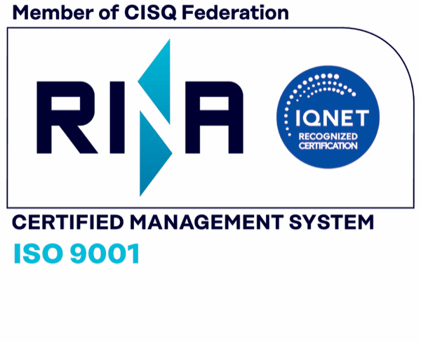 Certificazione ISO 9001 — RINA (CISQ / IQNET)